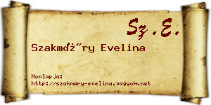 Szakmáry Evelina névjegykártya